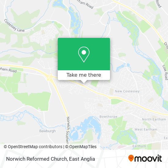 Norwich Reformed Church map