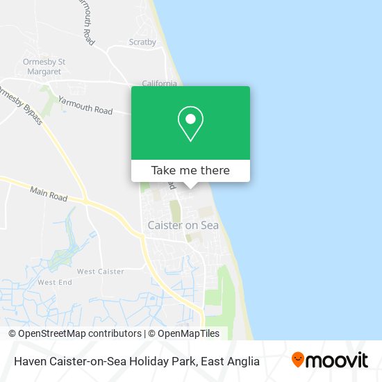 Haven Caister-on-Sea Holiday Park map