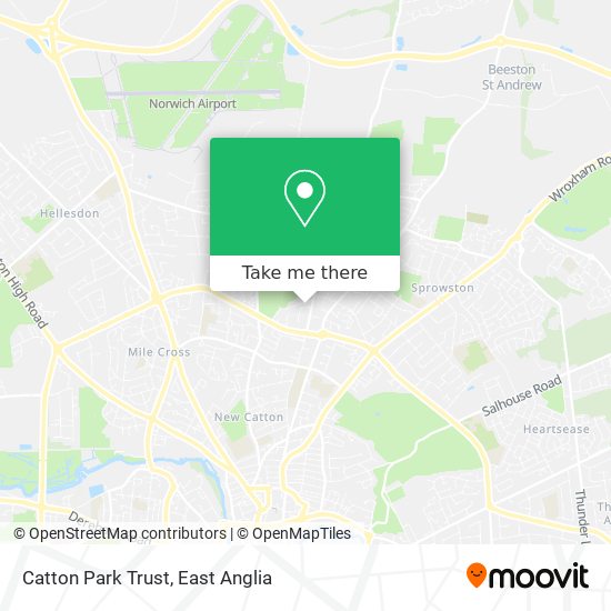 Catton Park Trust map