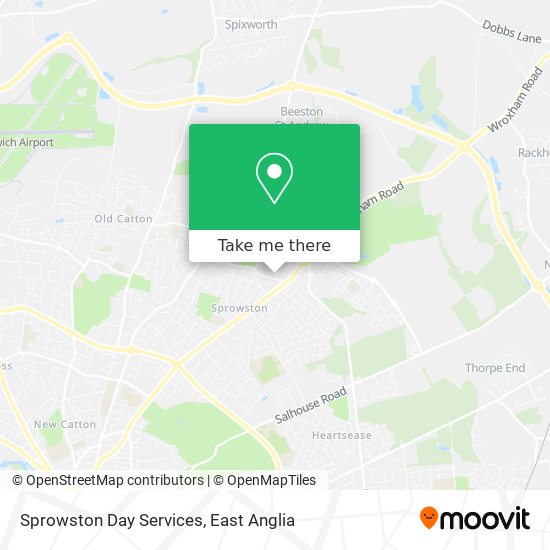 Sprowston Day Services map