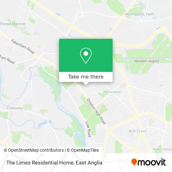 The Limes Residential Home map