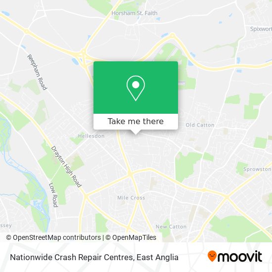 Nationwide Crash Repair Centres map