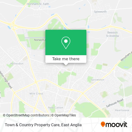 Town & Country Property Care map