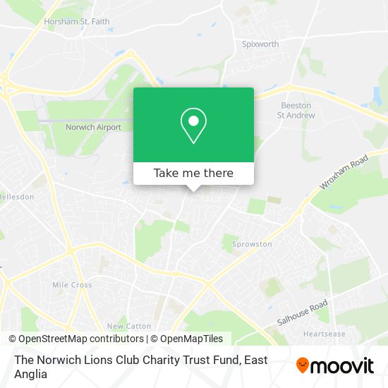 The Norwich Lions Club Charity Trust Fund map