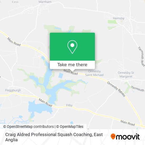 Craig Aldred Professional Squash Coaching map