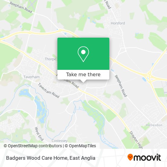 Badgers Wood Care Home map