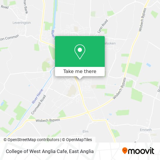 College of West Anglia Cafe map