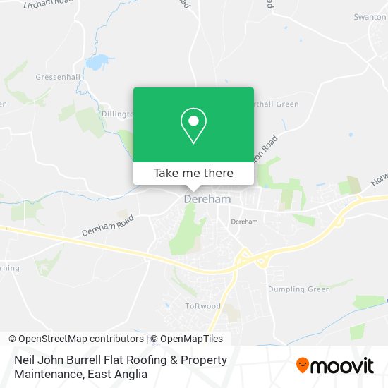 Neil John Burrell Flat Roofing & Property Maintenance map