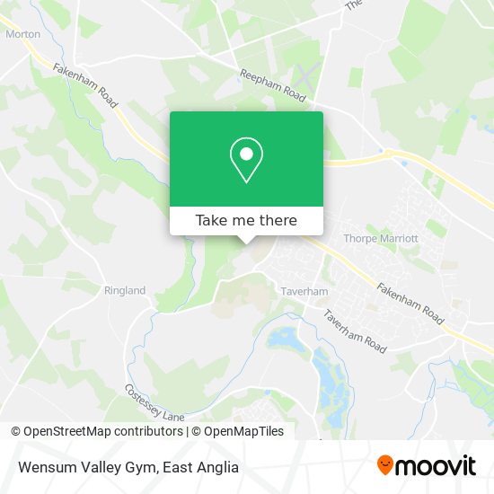 Wensum Valley Gym map