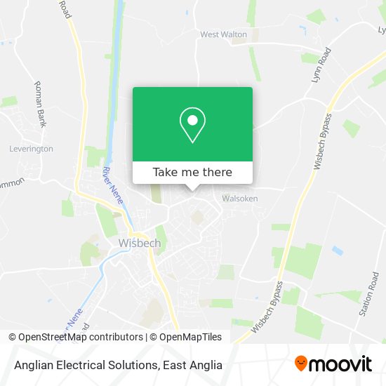 Anglian Electrical Solutions map