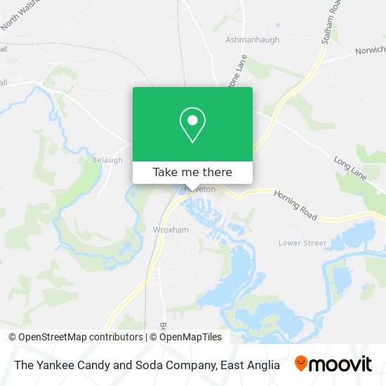 The Yankee Candy and Soda Company map