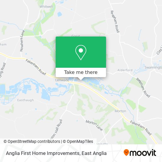 Anglia First Home Improvements map