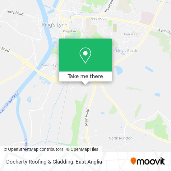 Docherty Roofing & Cladding map