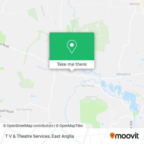 T V & Theatre Services map