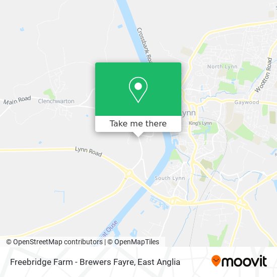 Freebridge Farm - Brewers Fayre map