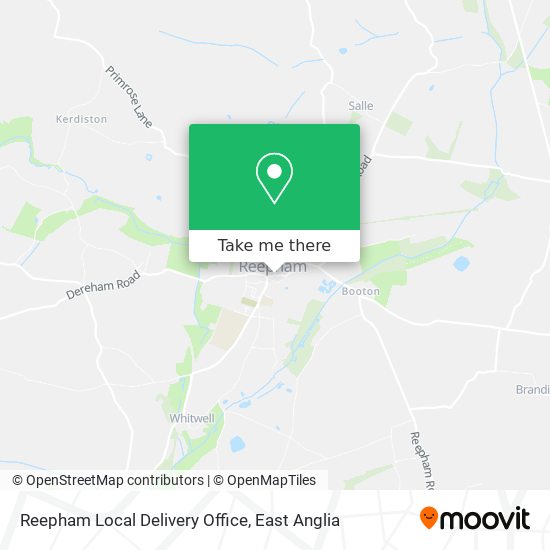 Reepham Local Delivery Office map