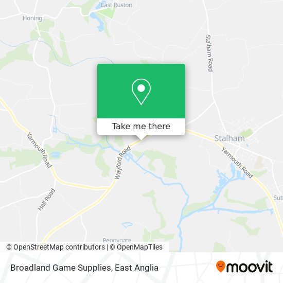 Broadland Game Supplies map