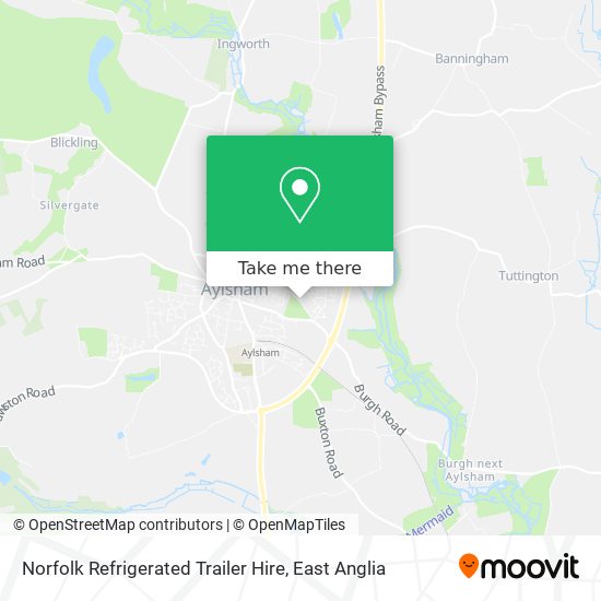 Norfolk Refrigerated Trailer Hire map