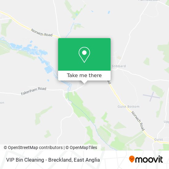 VIP Bin Cleaning - Breckland map