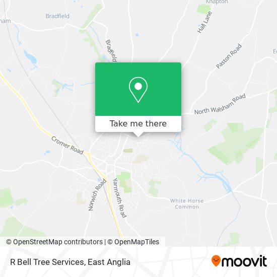 R Bell Tree Services map