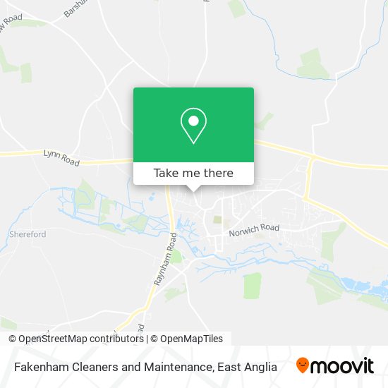 Fakenham Cleaners and Maintenance map