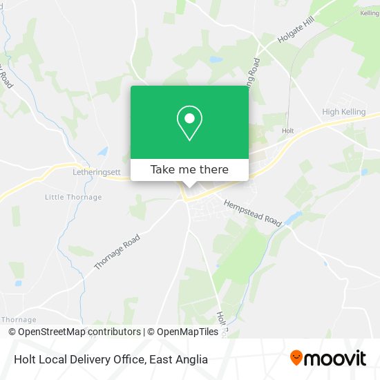 Holt Local Delivery Office map