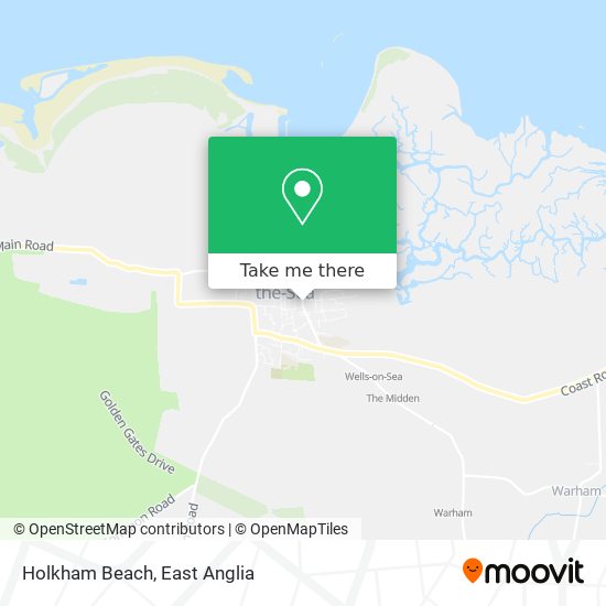 Holkham Beach map