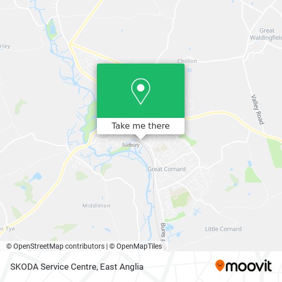 SKODA Service Centre map