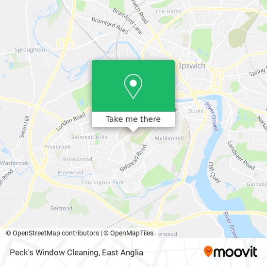 Peck's Window Cleaning map