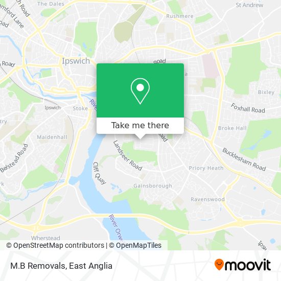 M.B Removals map