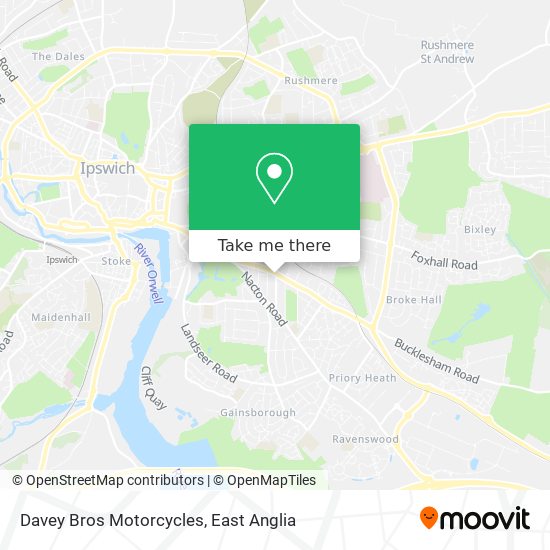 Davey Bros Motorcycles map