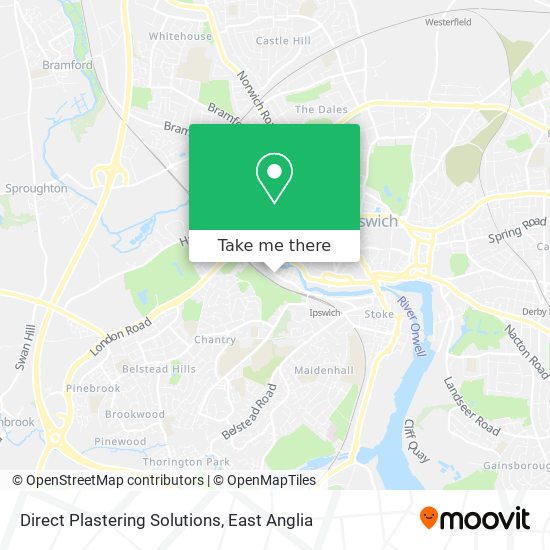 Direct Plastering Solutions map