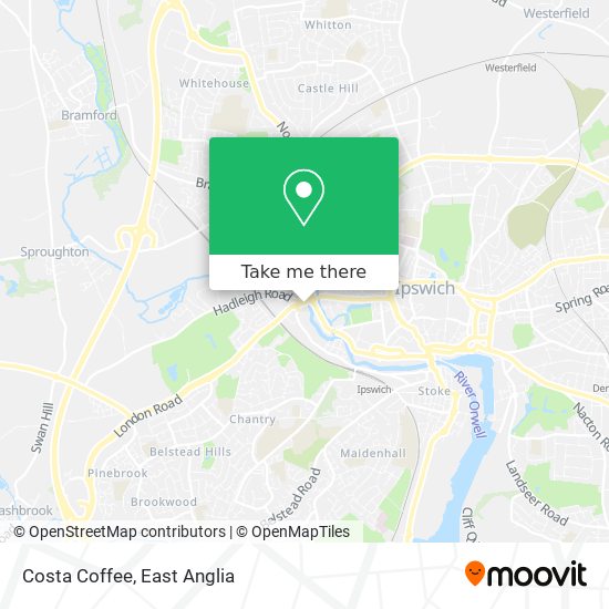 Costa Coffee map