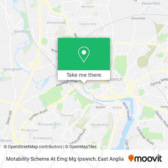 Motability Scheme At Emg Mg Ipswich map