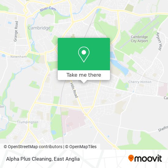 Alpha Plus Cleaning map