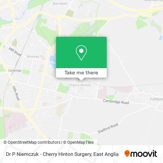 Dr P Niemczuk - Cherry Hinton Surgery map