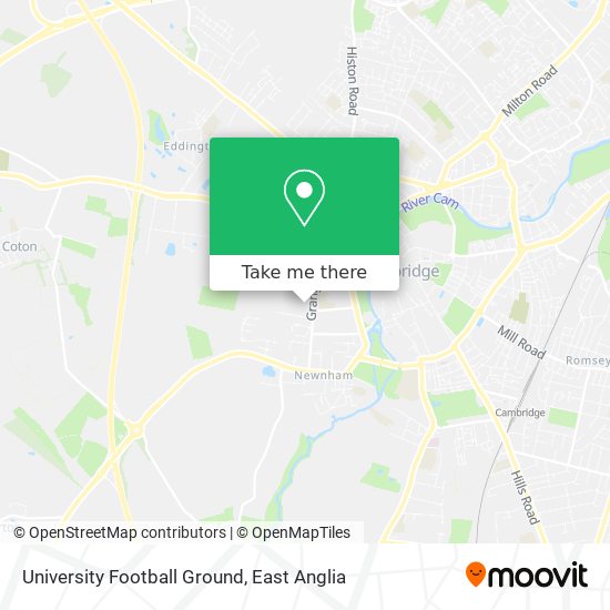 University Football Ground map