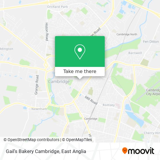 Gail's Bakery Cambridge map