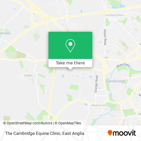 The Cambridge Equine Clinic map