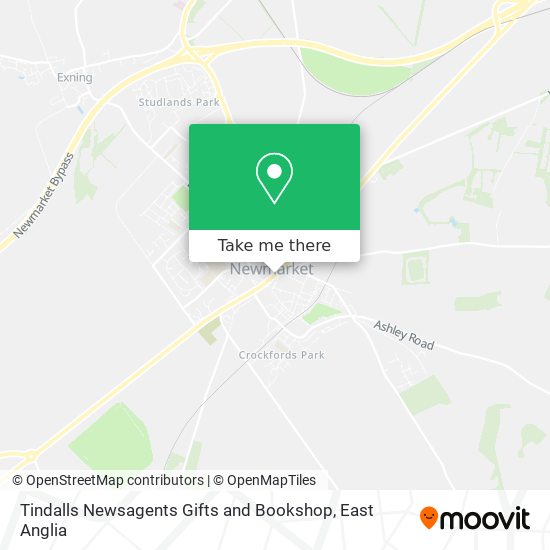 Tindalls Newsagents Gifts and Bookshop map