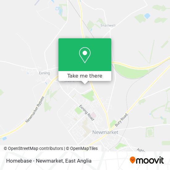 Homebase - Newmarket map