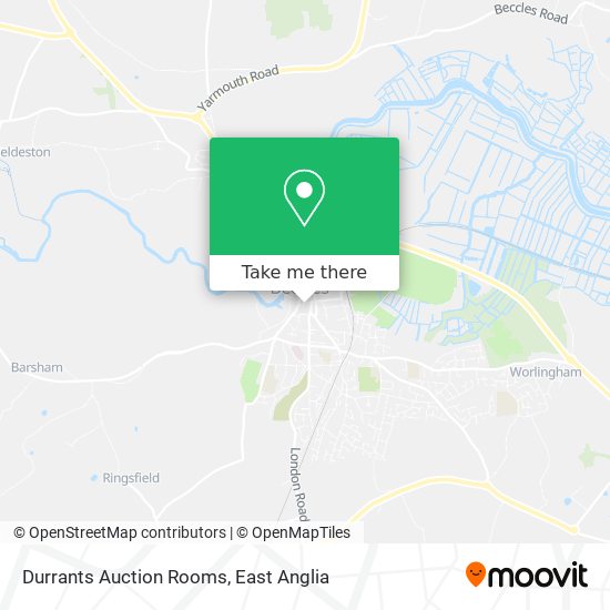 Durrants Auction Rooms map