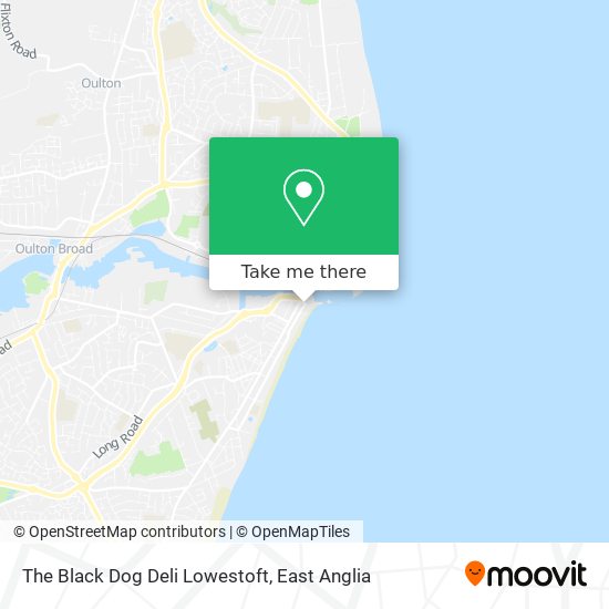 The Black Dog Deli Lowestoft map