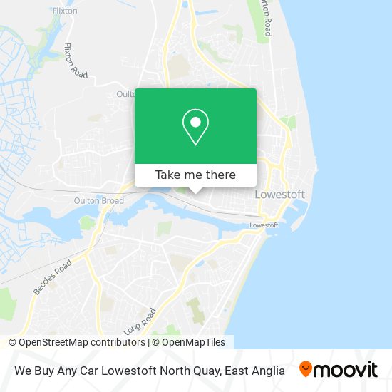 We Buy Any Car Lowestoft North Quay map