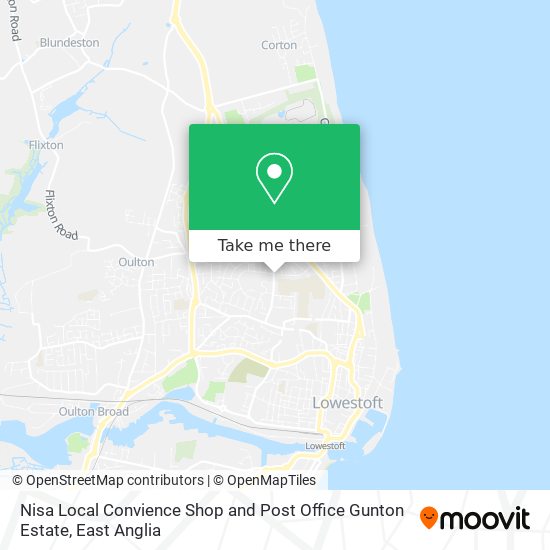 Nisa Local Convience Shop and Post Office Gunton Estate map