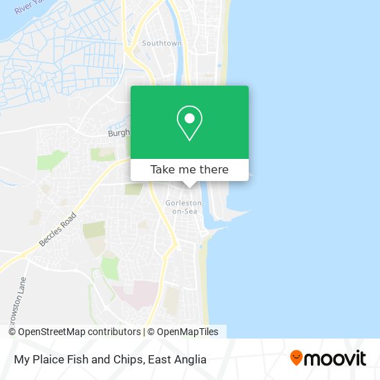 My Plaice Fish and Chips map