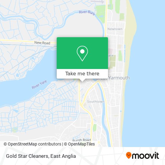 Gold Star Cleaners map