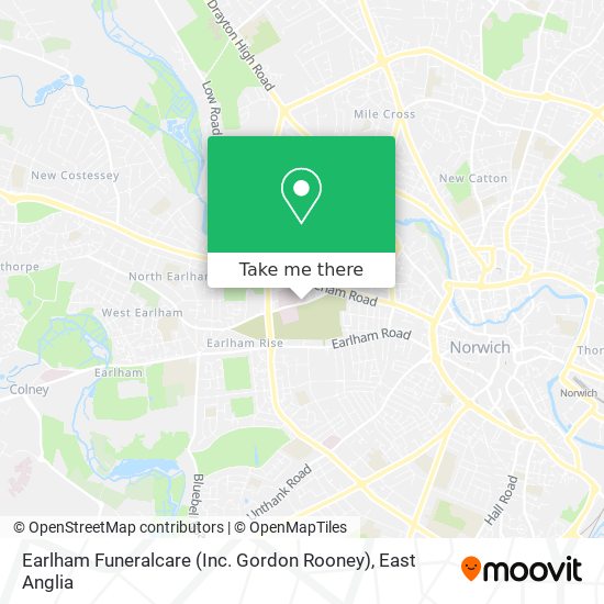 Earlham Funeralcare (Inc. Gordon Rooney) map