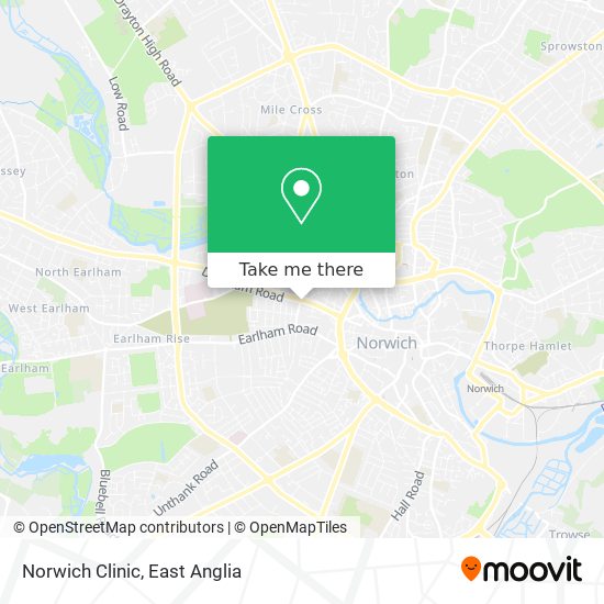 Norwich Clinic map