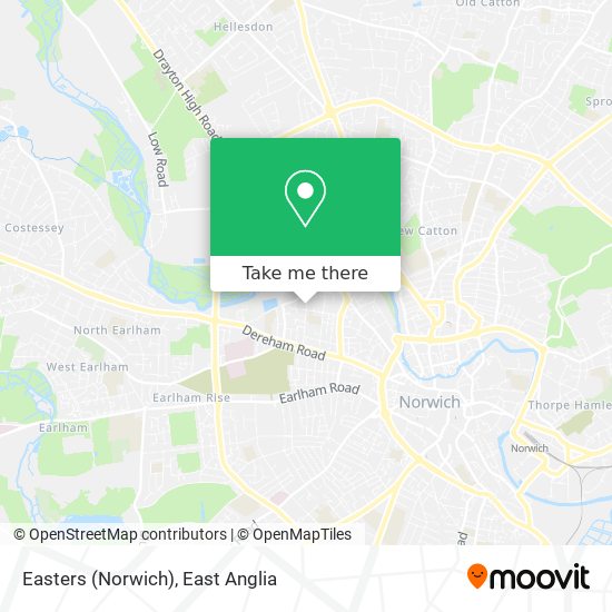 Easters (Norwich) map